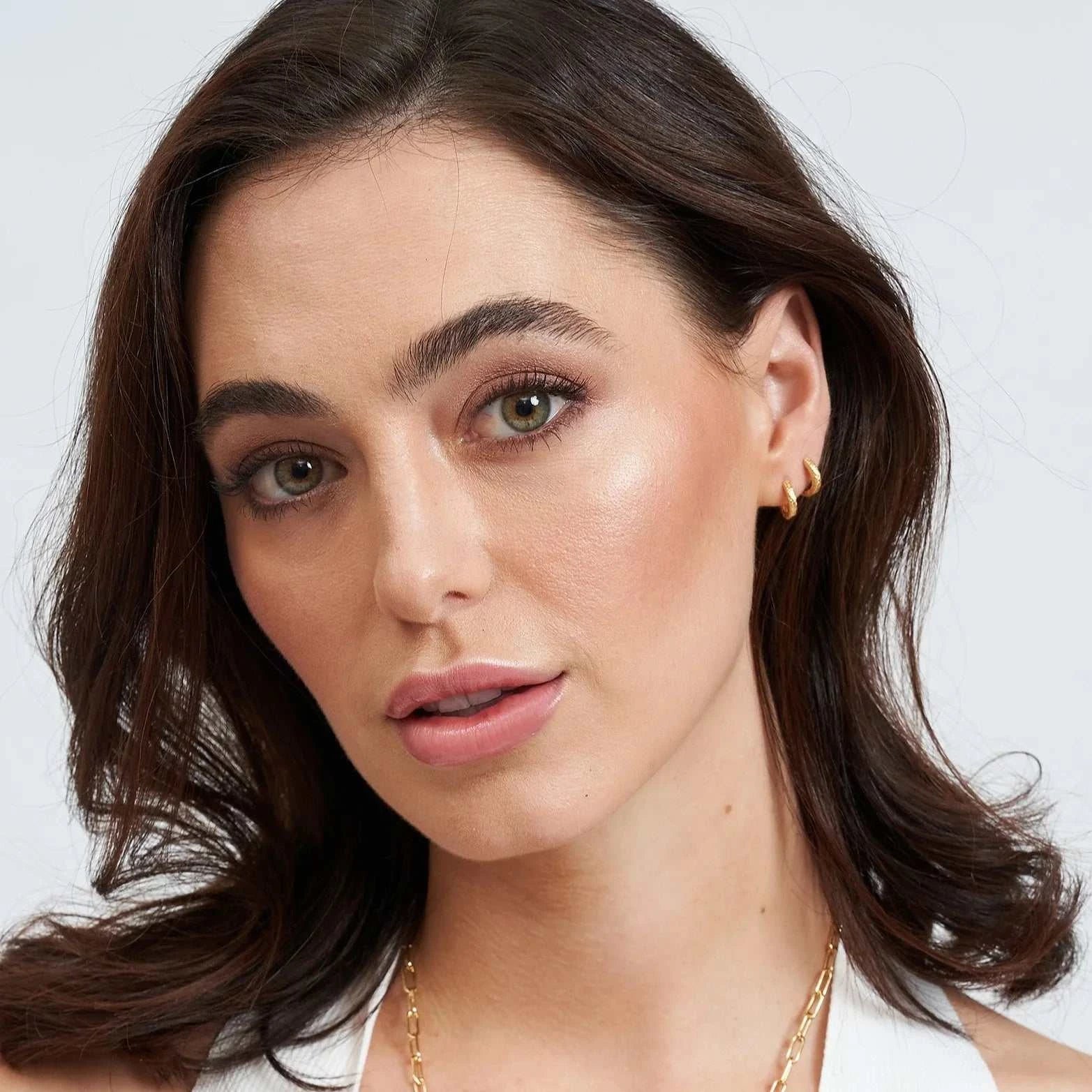 Arms of Eve Luka Huggie Gold Earrings