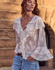 Spell Labyrinth Lace Blouse Cloud Cream