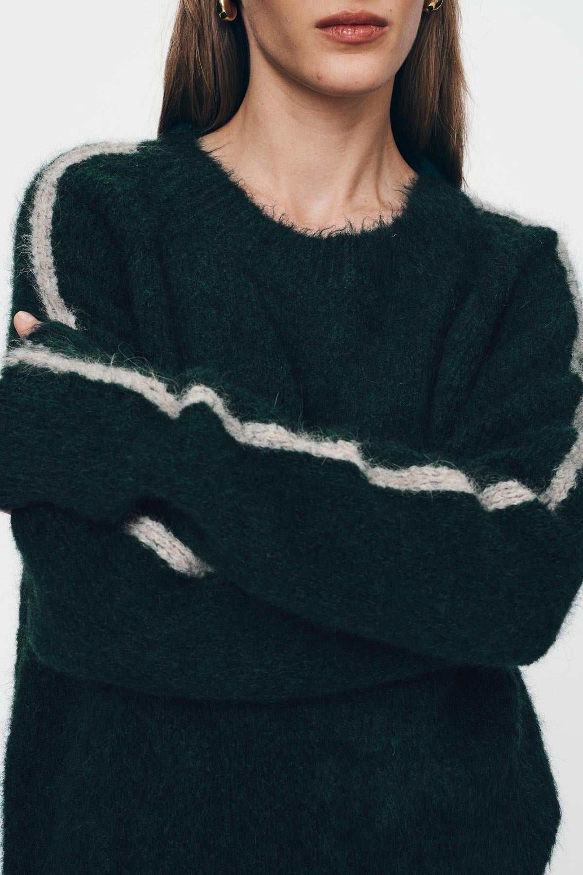 Rowie Lamara Knit Jumper Deep Emerald