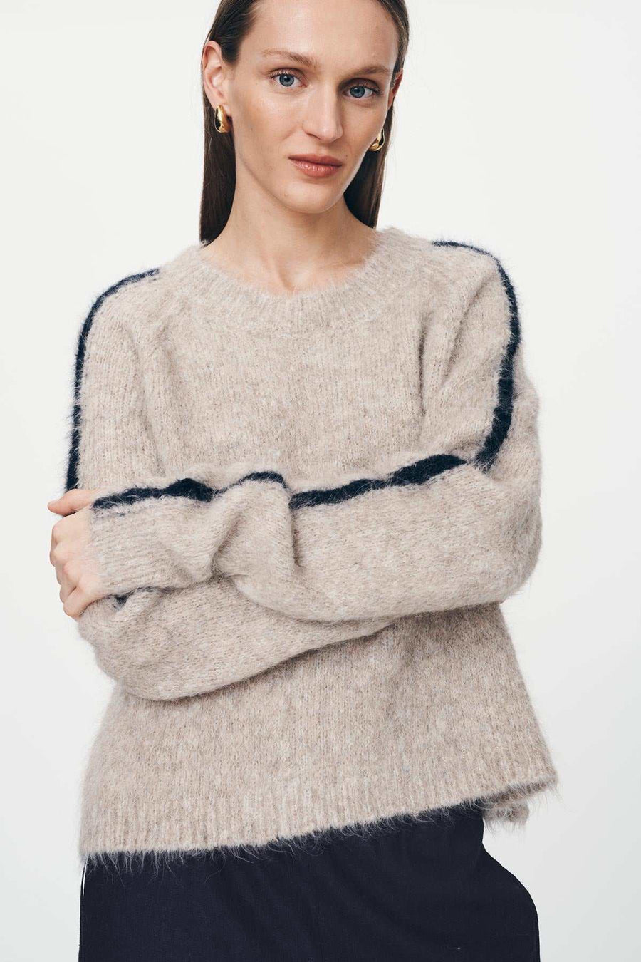 Rowie Lamara Knit Jumper Fawn
