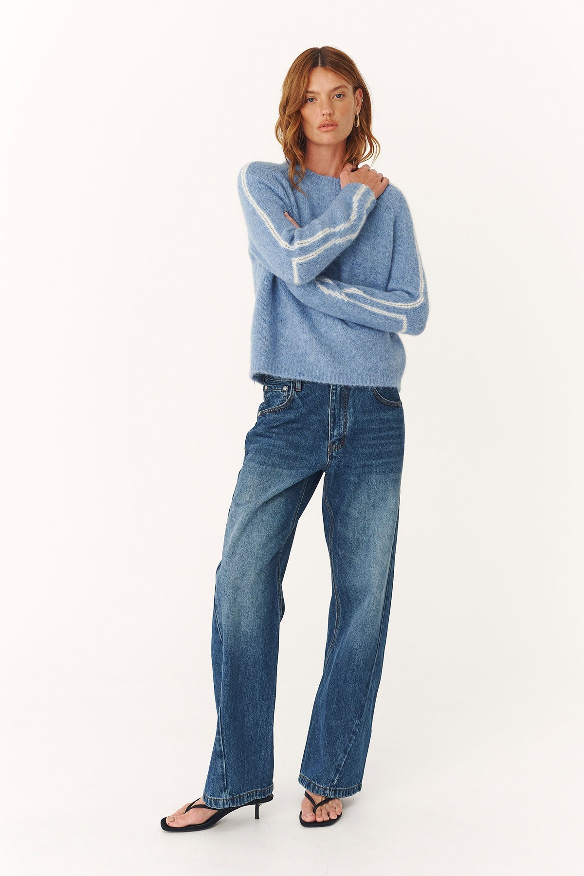 Rowie Lana Knit Jumper Sky