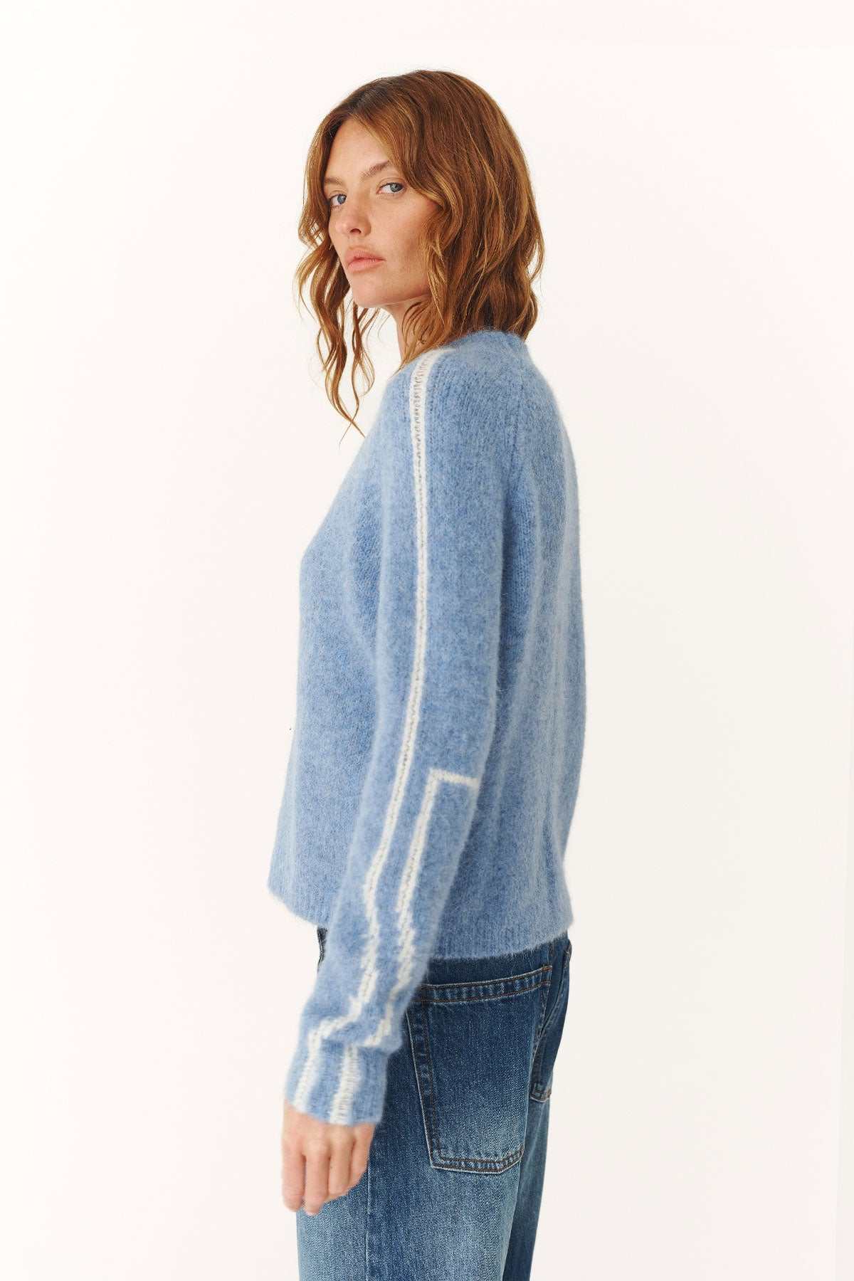 Rowie Lana Knit Jumper Sky