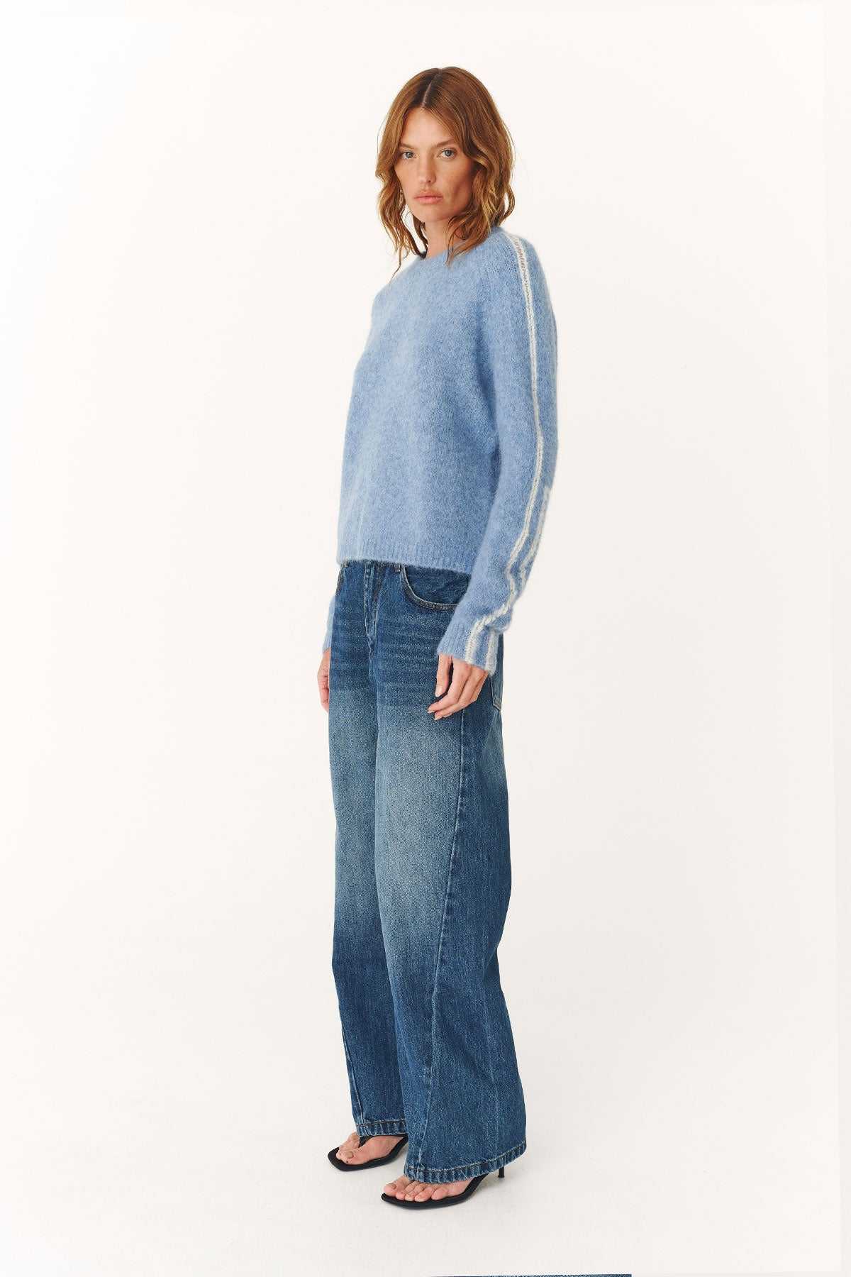 Rowie Lana Knit Jumper Sky