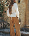 Spell London Pleated Pant Tan