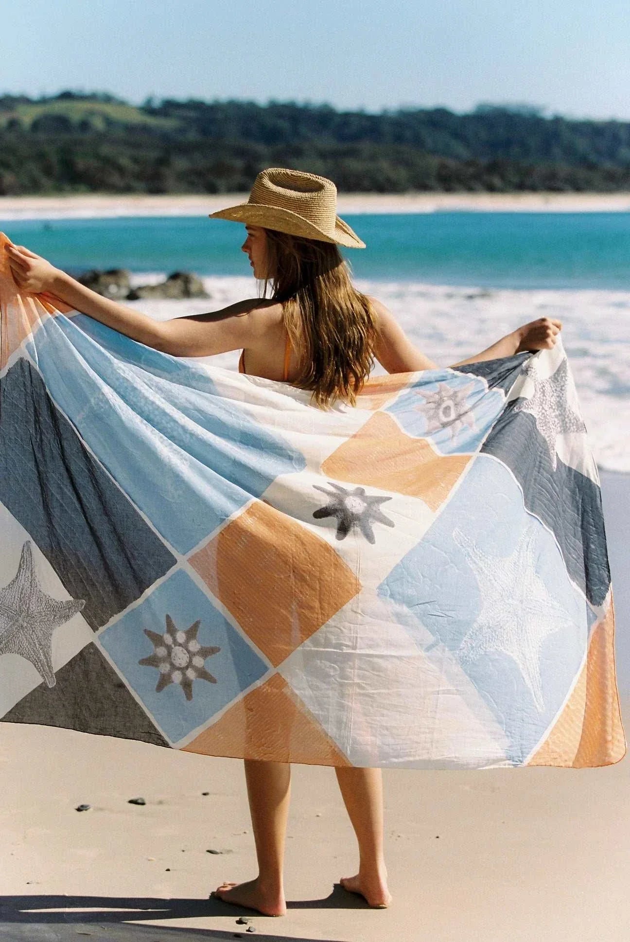 Land Essentials Starfish Sarong Sunrise