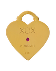 Murkani Cosmic Love Large Love You Heart Earrings Gold
