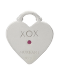 Murkani Cosmic Love Large Love You Heart Necklace Silver