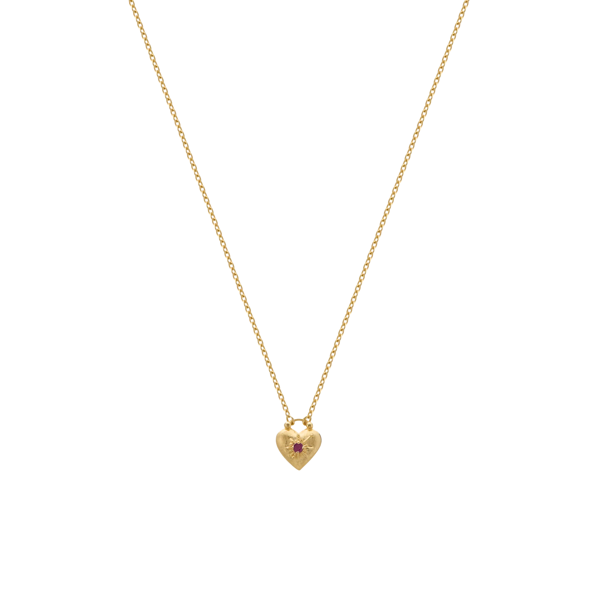 Murkani Love You Small Heart Necklace Gold