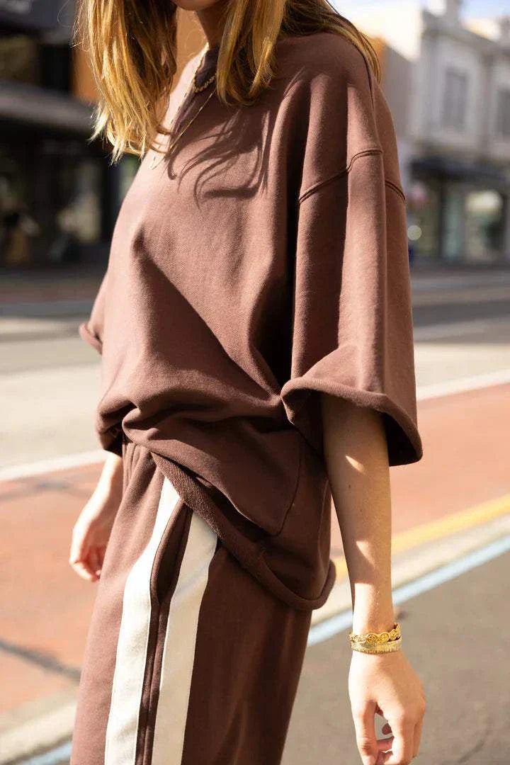 Luna Lane Mason Tee Chocolate