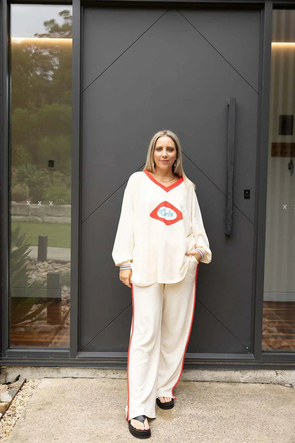 Luna Lane The GRLS Racer Pants Cream