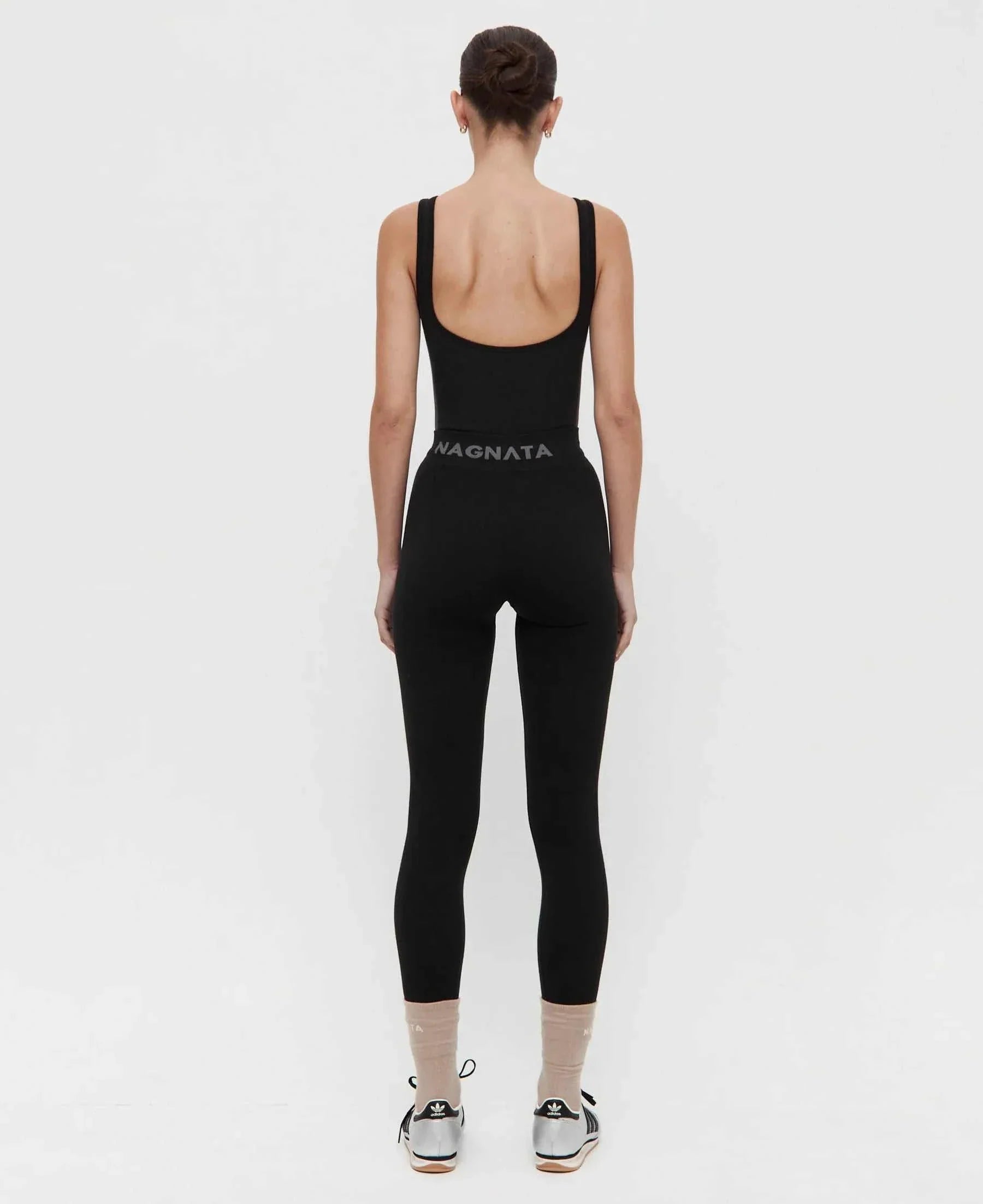 Nagnata Classic Wool Rib Legging Black