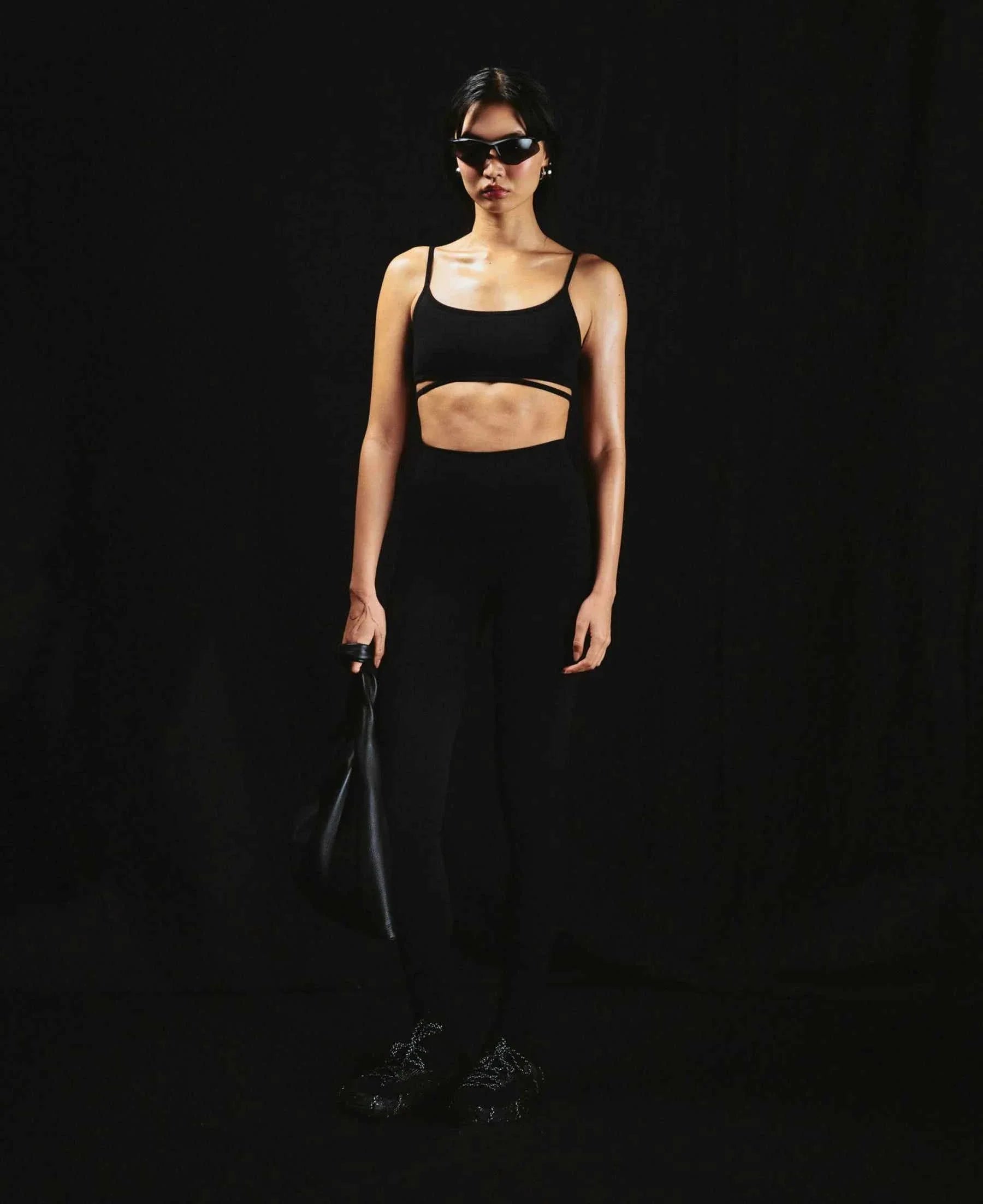 Nagnata Classic Wool Rib Legging Black