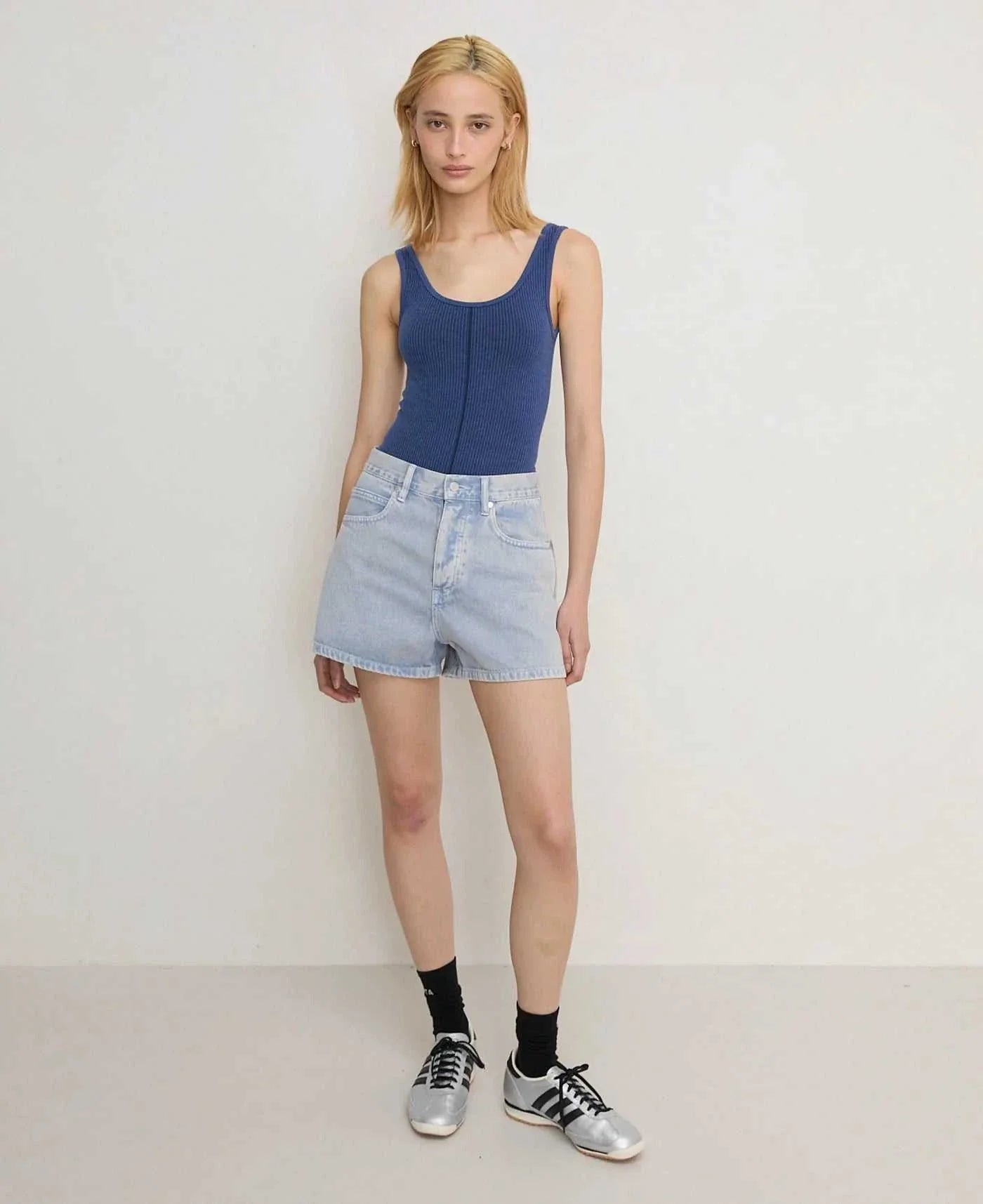 Nagnata Classic Wool Bodysuit Denim