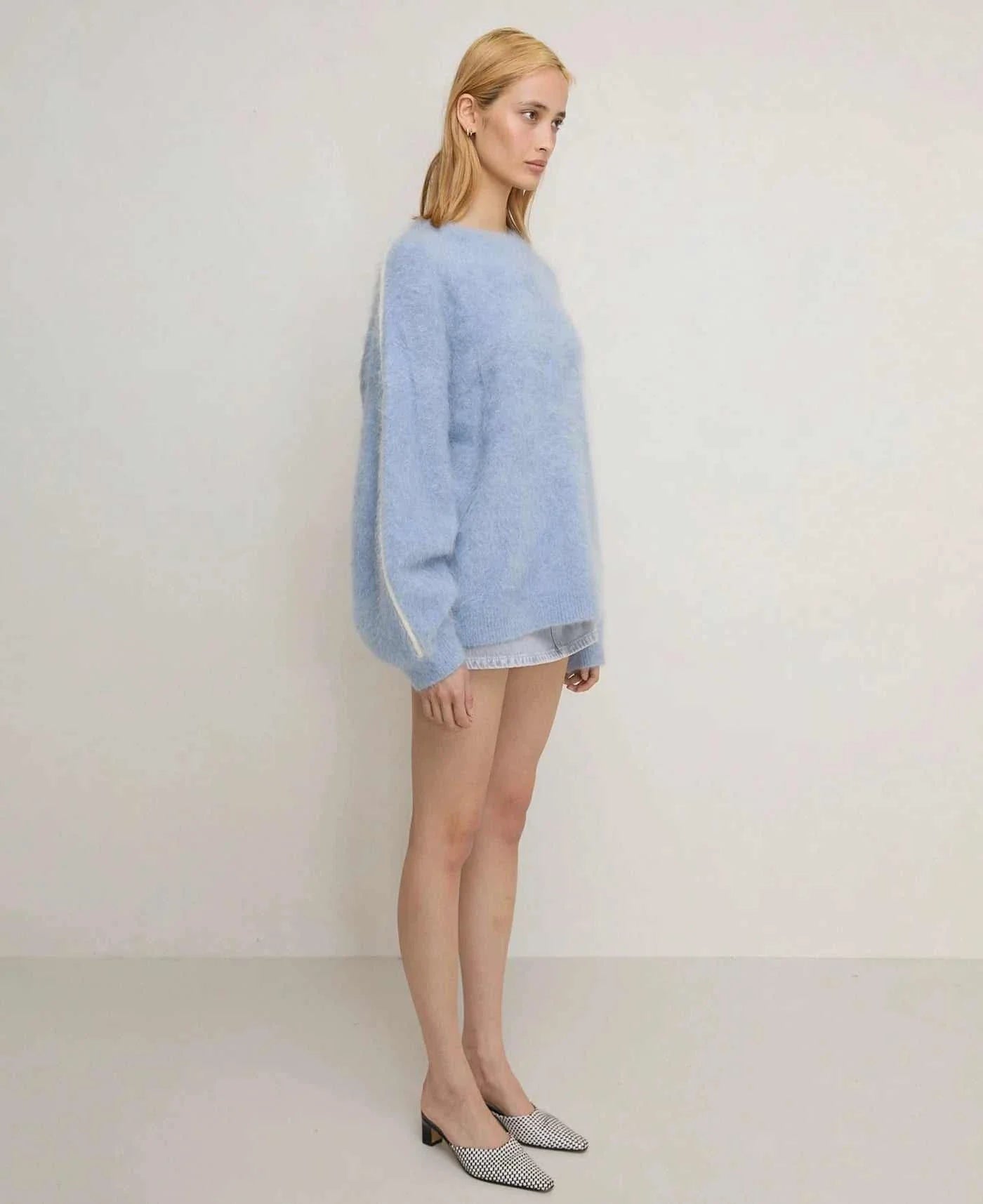 Nagnata Brushed Alpaca Sweater Mist