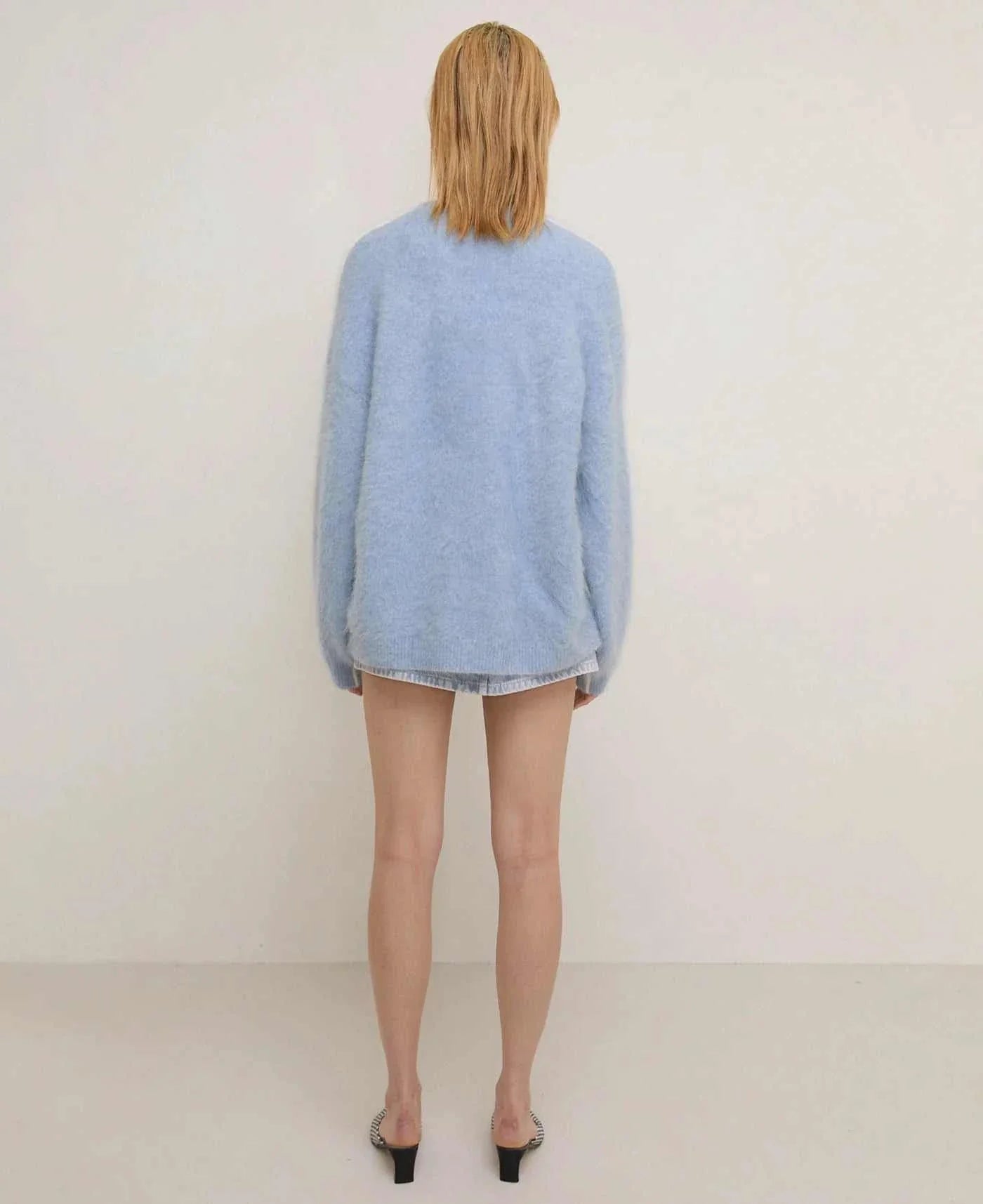 Nagnata Brushed Alpaca Sweater Mist