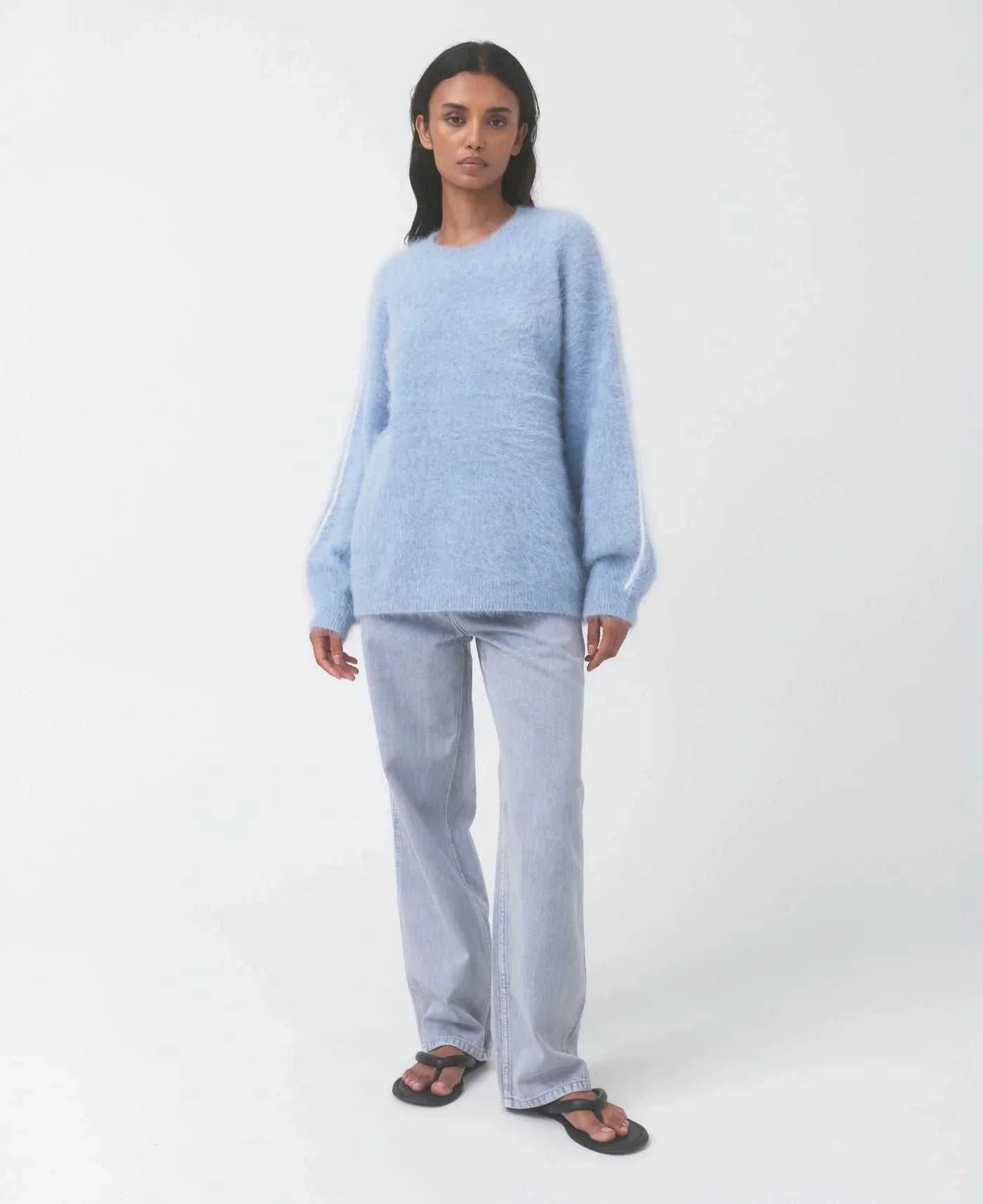 Nagnata Brushed Alpaca Sweater Mist