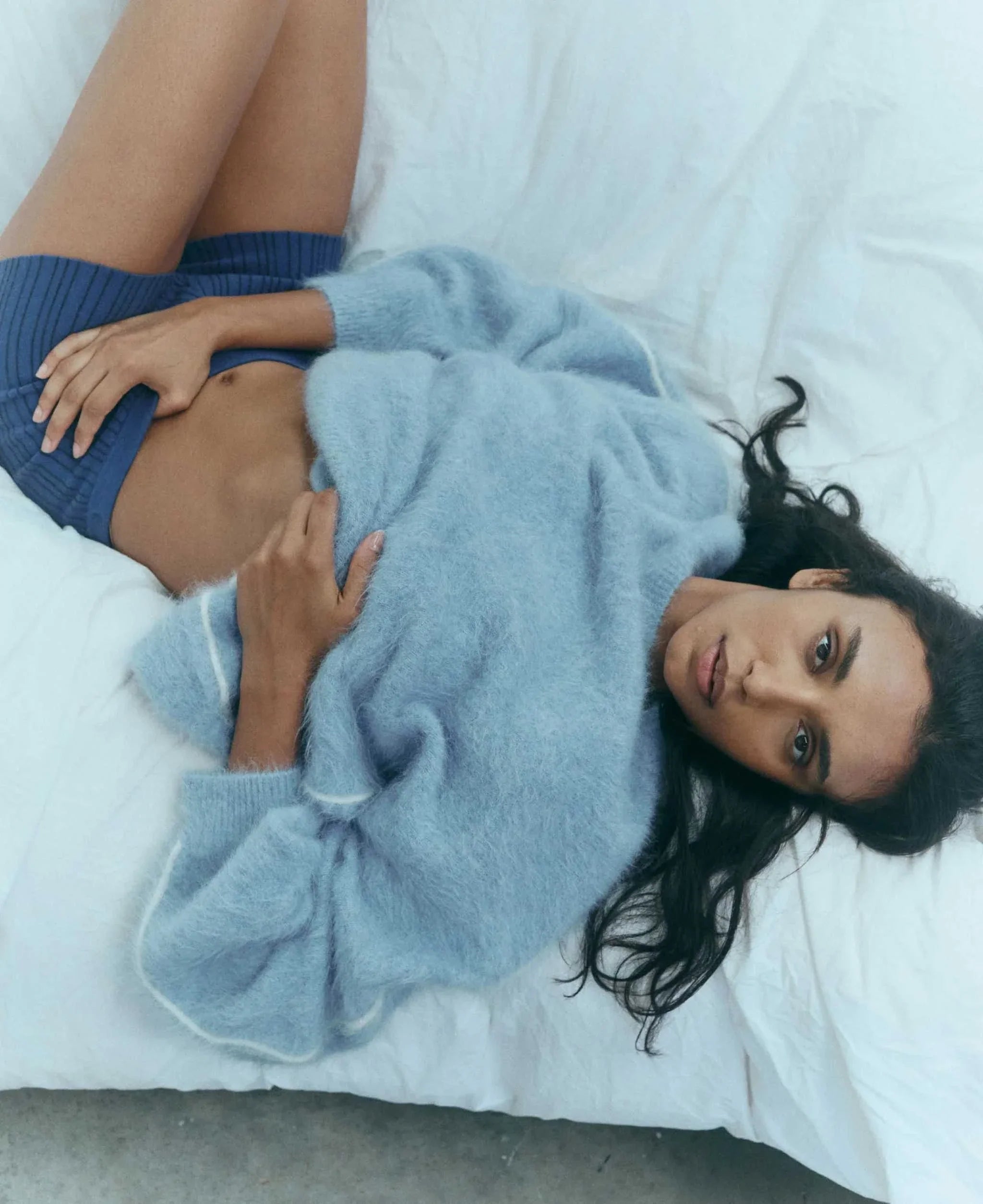 Nagnata Brushed Alpaca Sweater Mist