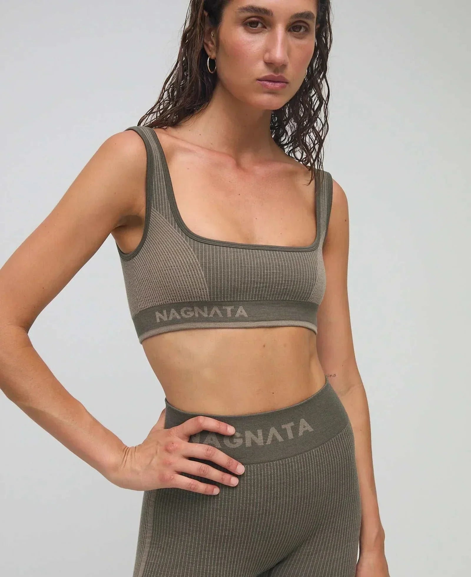 Nagnata Classic Wool Bralet Grove     