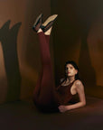 Nagnata Classic Wool Rib Legging Mulberry
