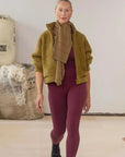 Nagnata Classic Wool Rib Legging Mulberry