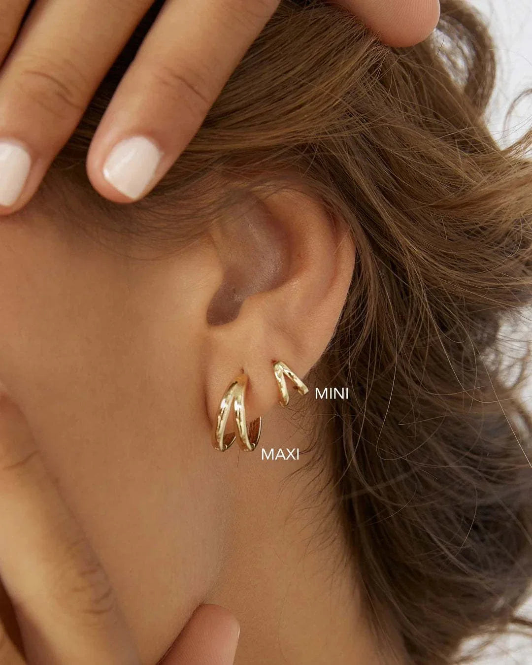 Arms of Eve JR Jean Mini Earrings Gold