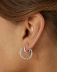 Arms of Eve Arabella Silver Hoop Earrings