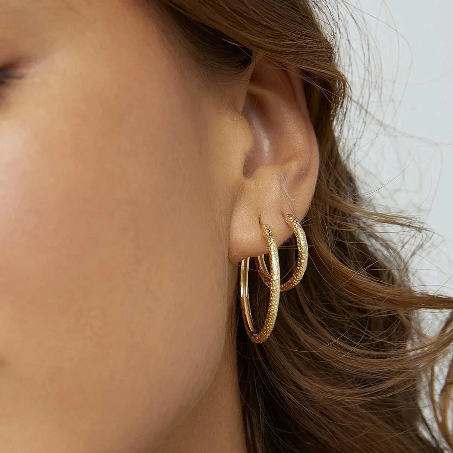 Arms of Eve Arabella Hoop Earrings Gold