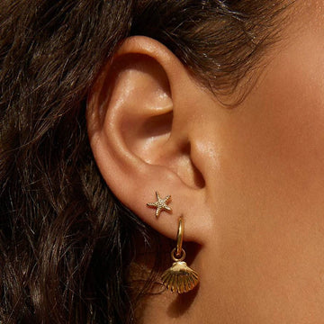 Arms of Eve Shelli Earrings Gold
