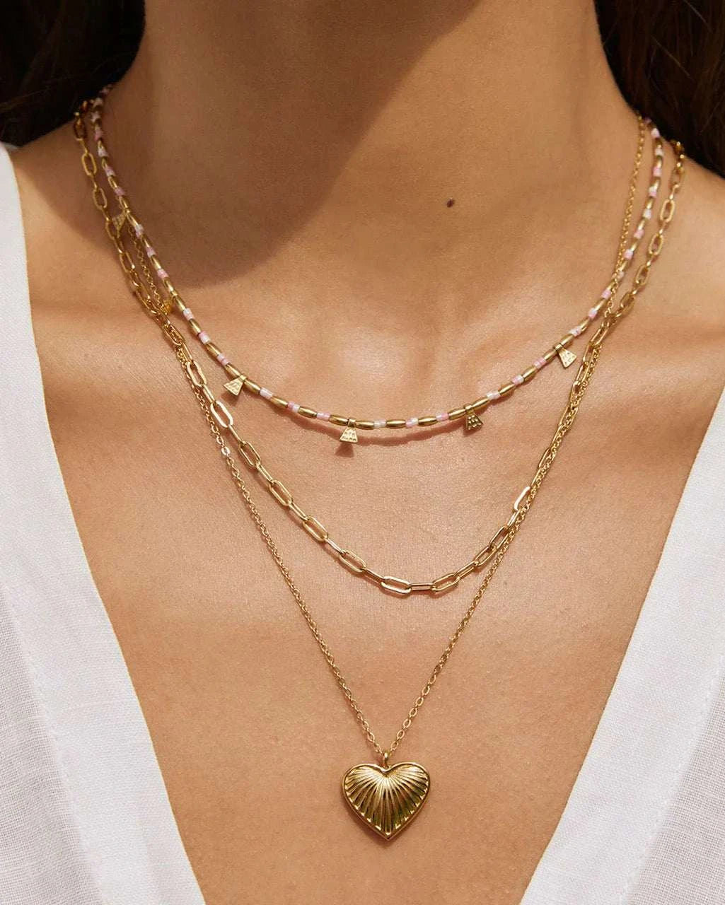 Arms of Eve Natalia Gold Necklace Peony