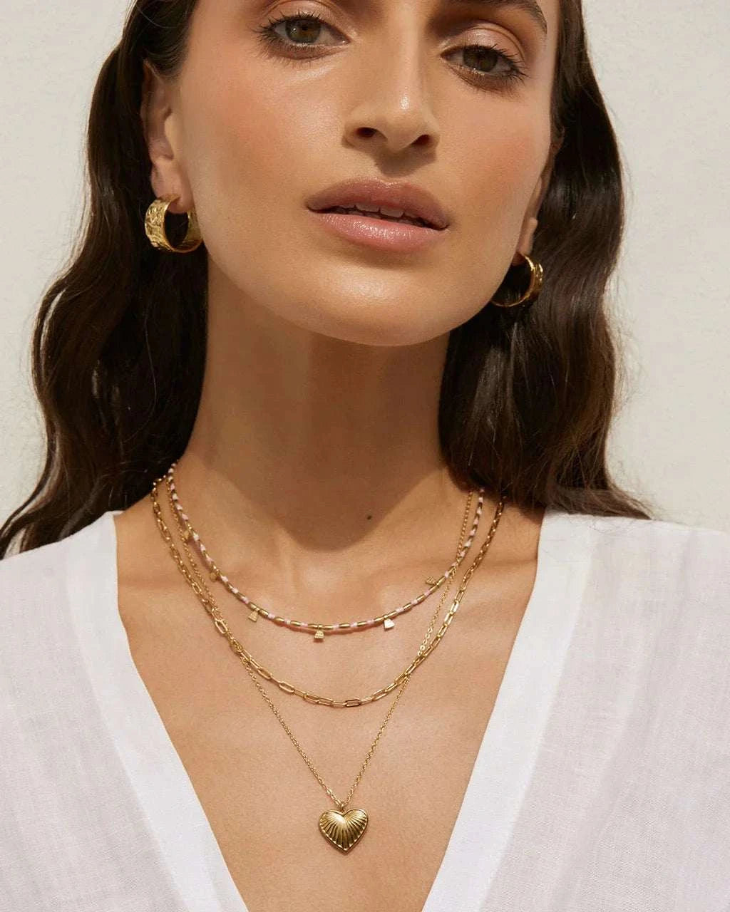 Arms of Eve Natalia Gold Necklace Peony
