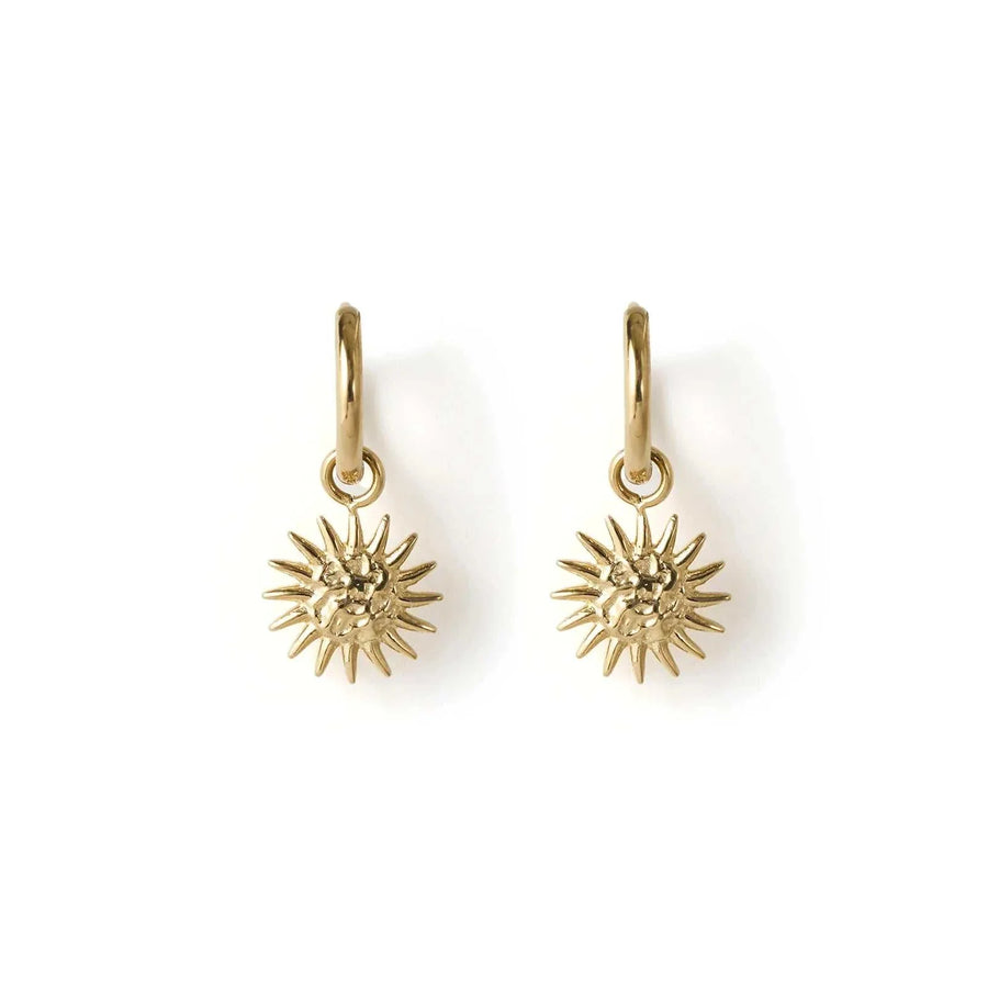 Arms of Eve Magnolia Gold Charm Earrings