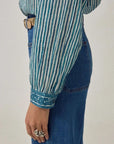 Maison Hotel Maria Shirt Mediterranean Stripes Blue Ink