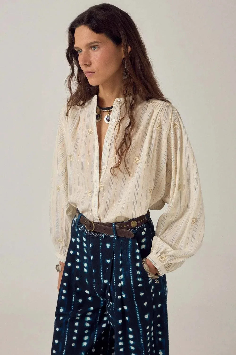 Maison Hotel Caroline Blouse Starry White