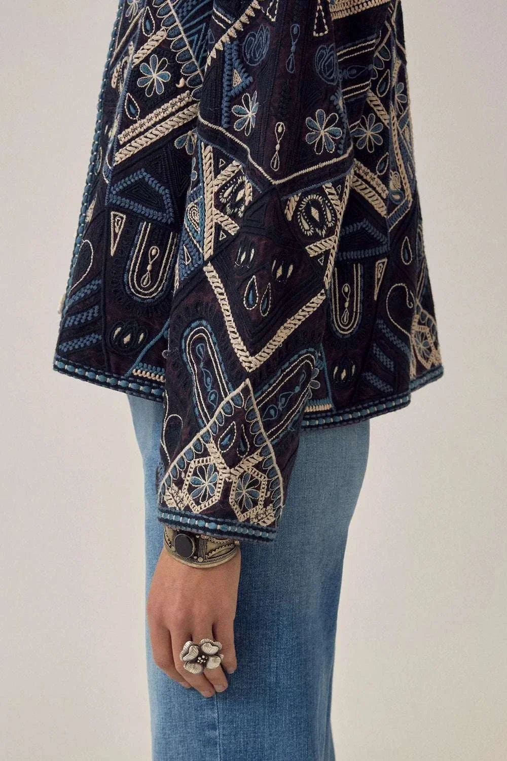 Maison Hotel Pati Jacket Blue Mosaic