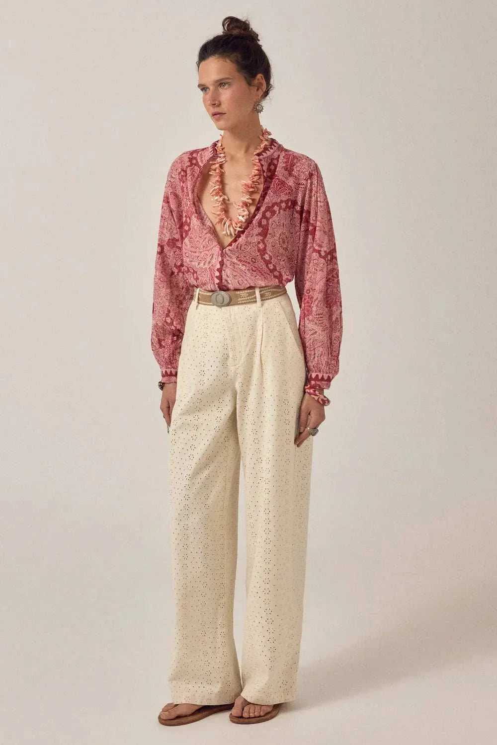 Maison Hotel Gaia Blouse Red Java