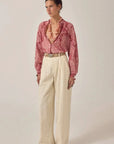 Maison Hotel Gaia Blouse Red Java
