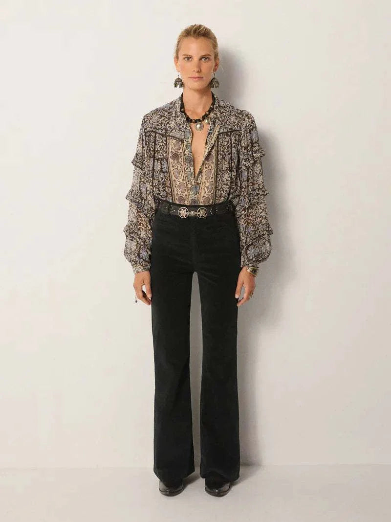 Maison Hotel Camilla Blouse Blue Orchid
