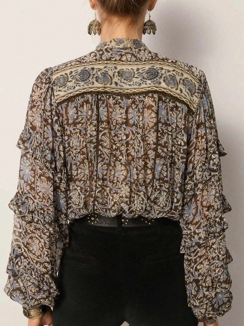 Maison Hotel Camilla Blouse Blue Orchid