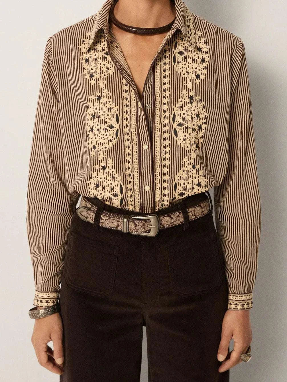 Maison Hotel Bebo Blouse Tobacco 