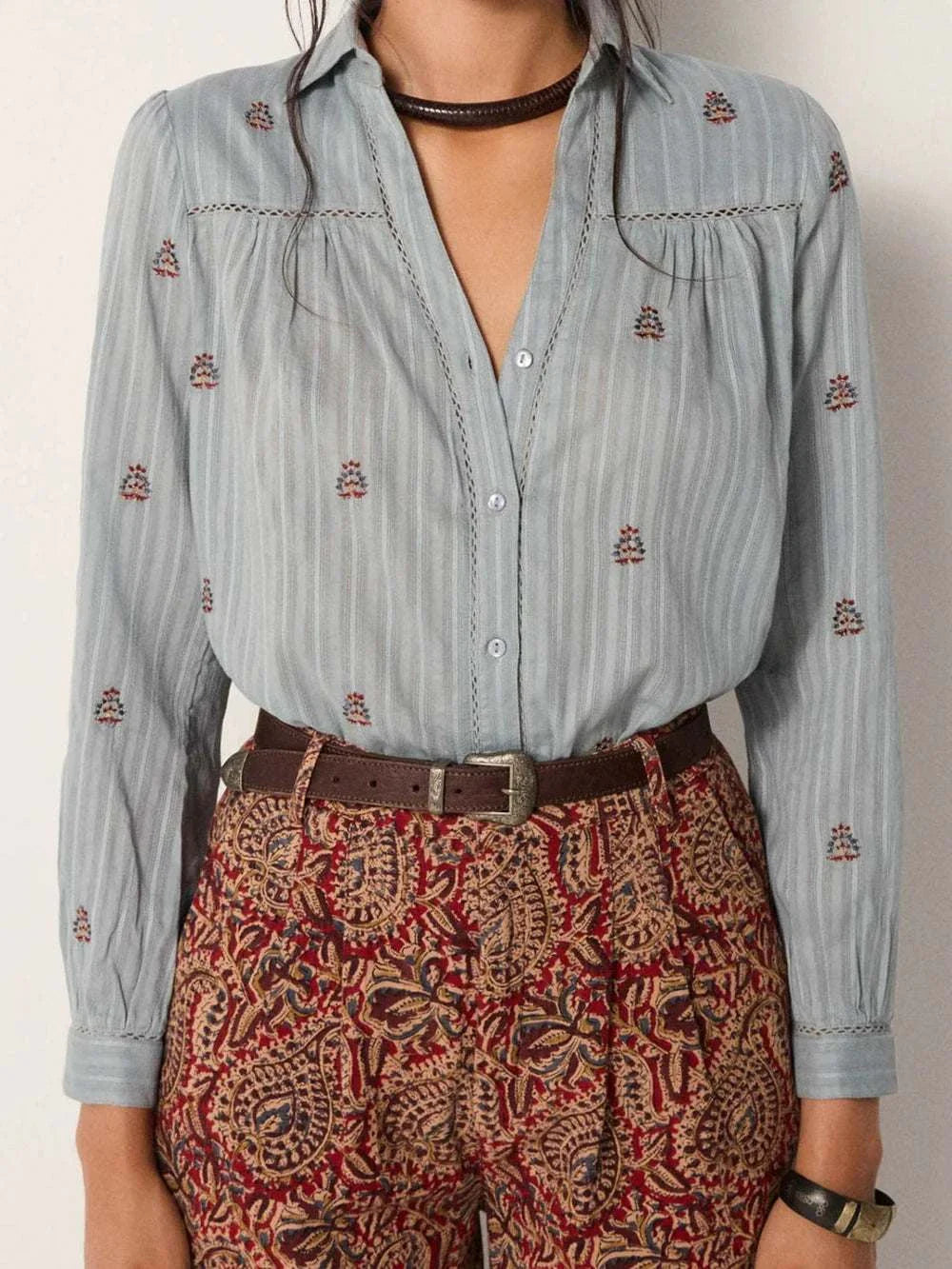 Maison Hotel Amrit Blouse Dusty Blue