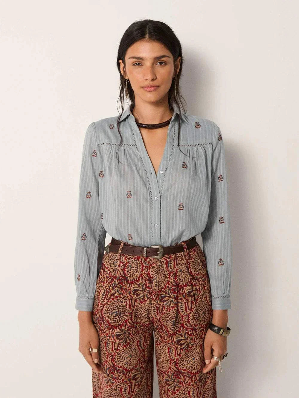 Maison Hotel Amrit Blouse Dusty Blue