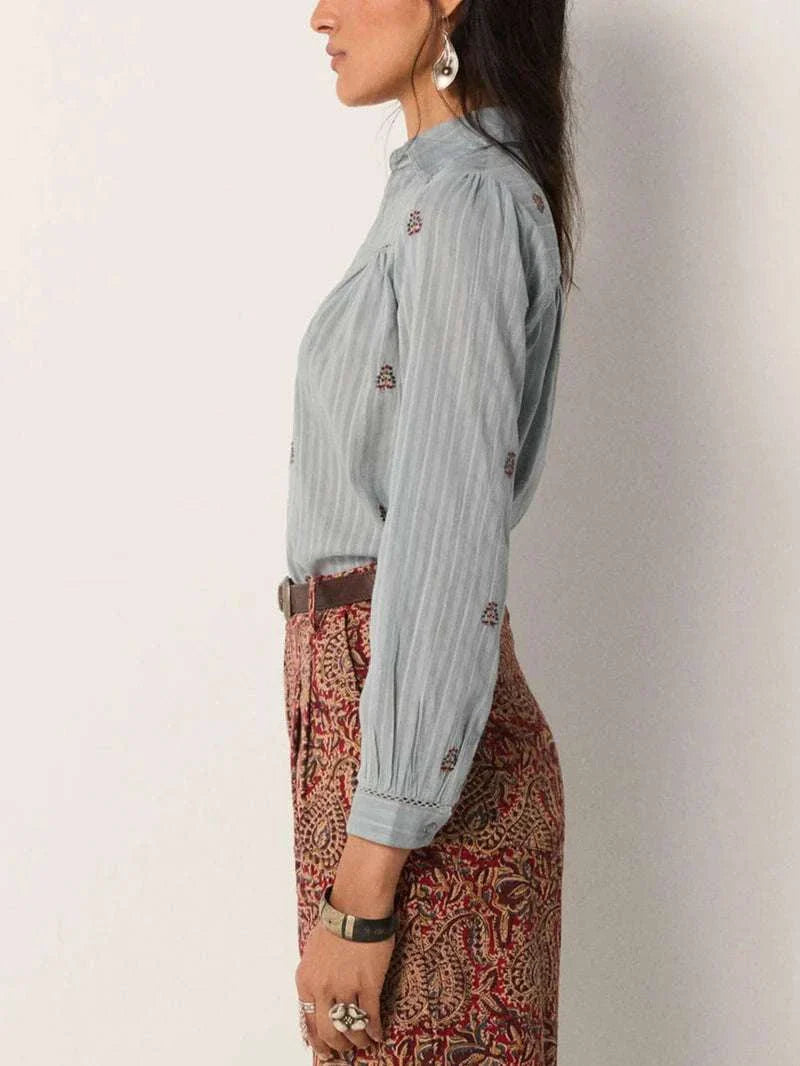 Maison Hotel Amrit Blouse Dusty Blue