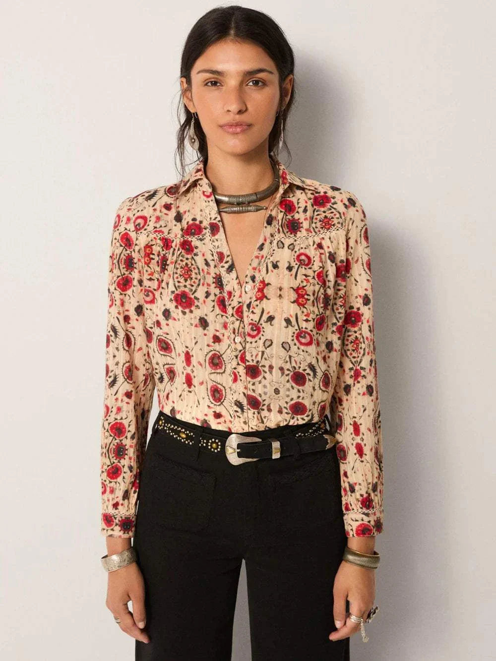 Maison Hotel Amrit Blouse Coquelicot Coquillage