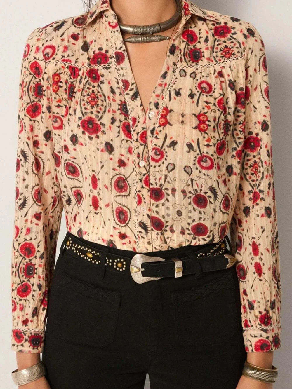 Maison Hotel Amrit Blouse Coquelicot Coquillage