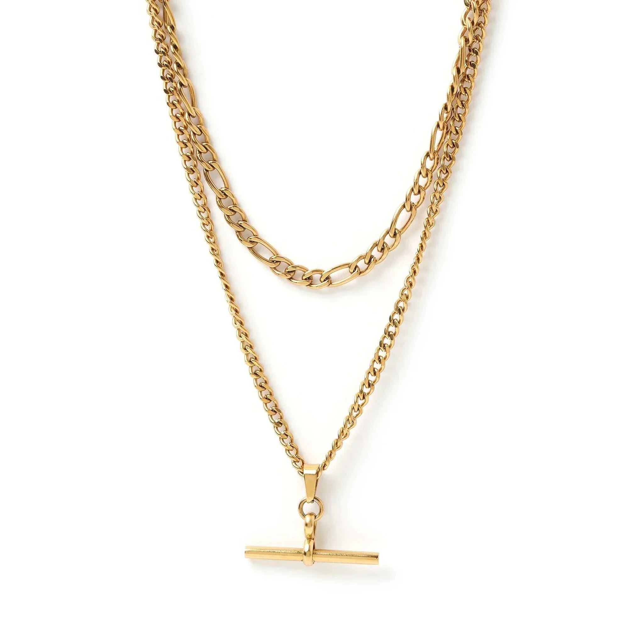 Arms Of Eve Marcella Double Stack Necklace Gold