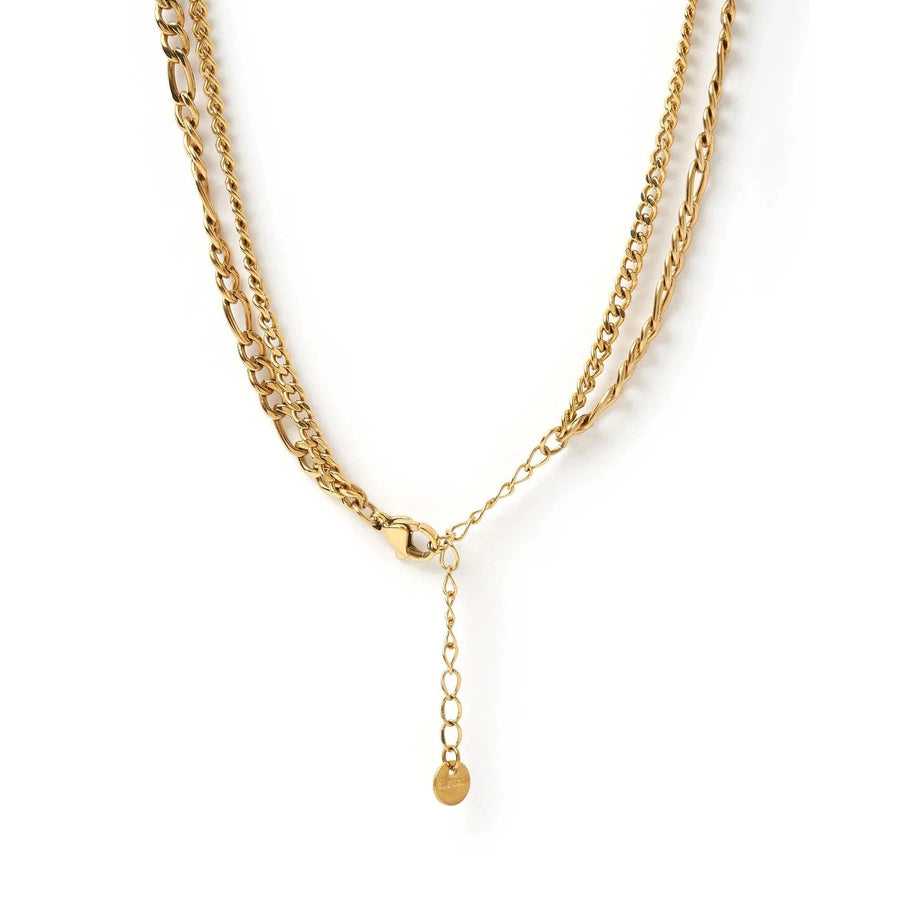 Arms Of Eve Marcella Double Stack Necklace Gold