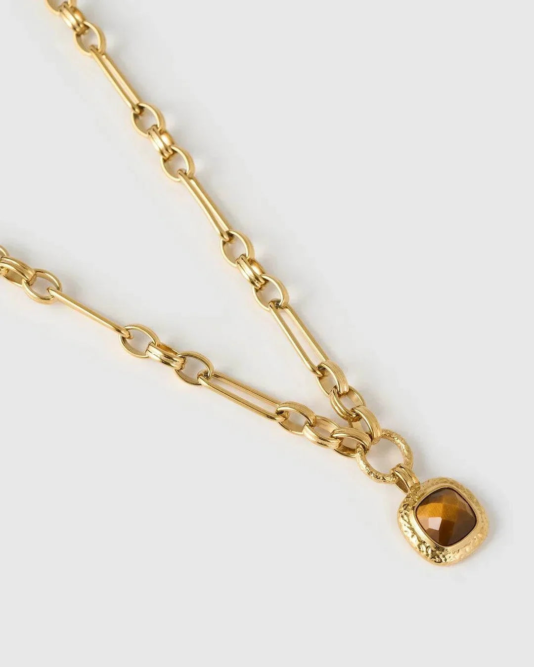 Arms of Eve Mason Necklace Tiger's Eye Gold