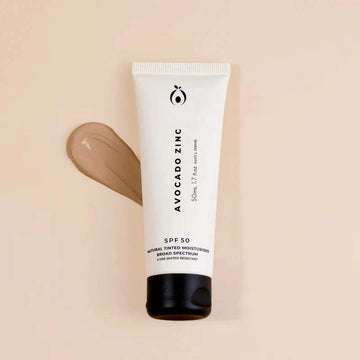 Avocado Zinc SPF 50 Natural Tinted Moisturiser Medium Dark