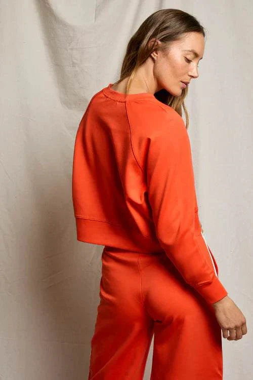 Perfectwhitetee Nell Travel Crewneck Sweatshirt Tomato