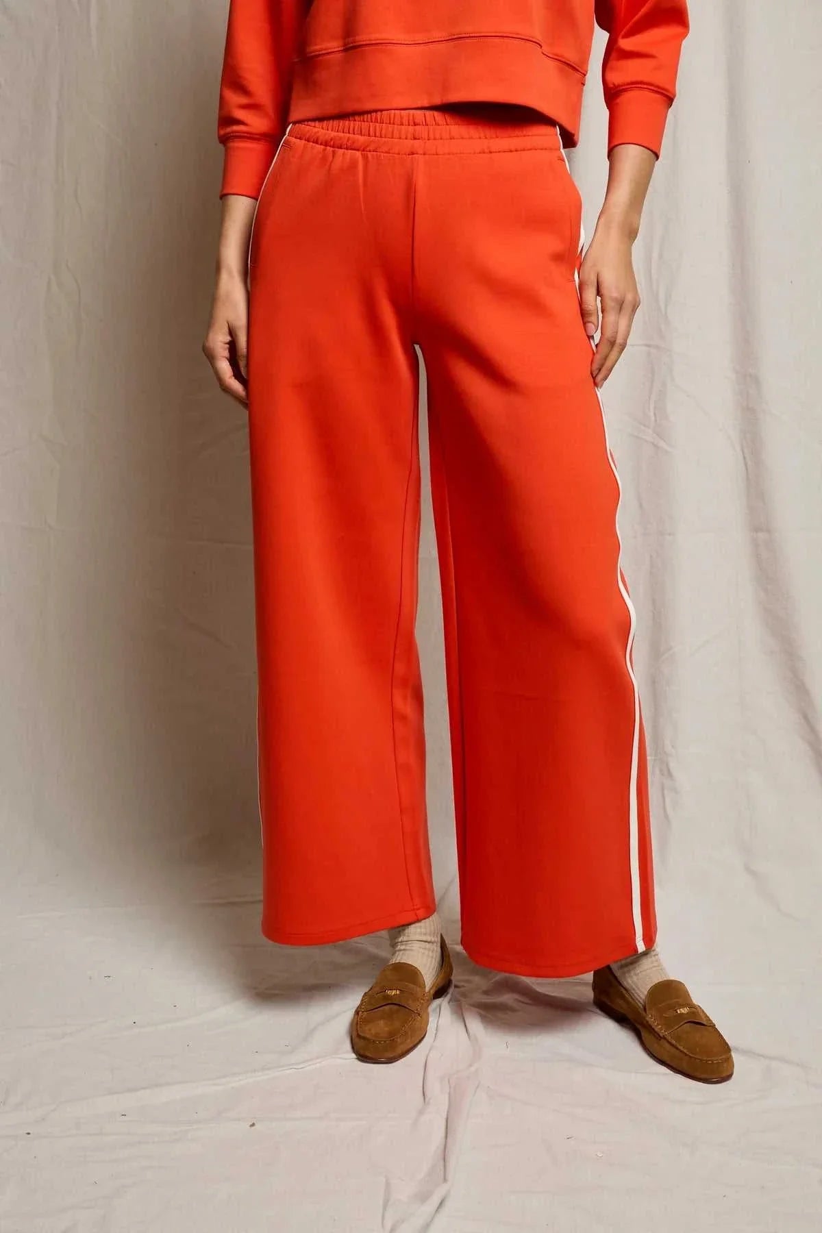 Perfectwhitetee Mikos Travel Wide Leg Pants Tomato